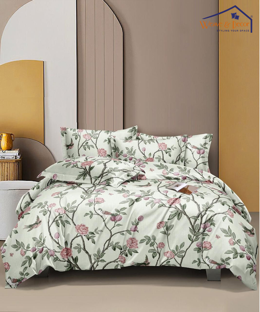 Brown Printed 350GSM Single Bed Comforter