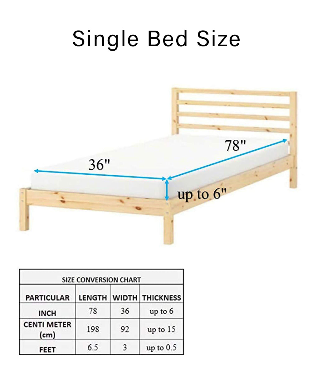 Maroon Fitted Bedsheet With Pillow Cover