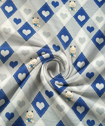 Little Heartbeats Kids Bedsheet With Pillow Covers