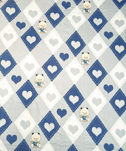 Little Heartbeats Kids Bedsheet With Pillow Covers
