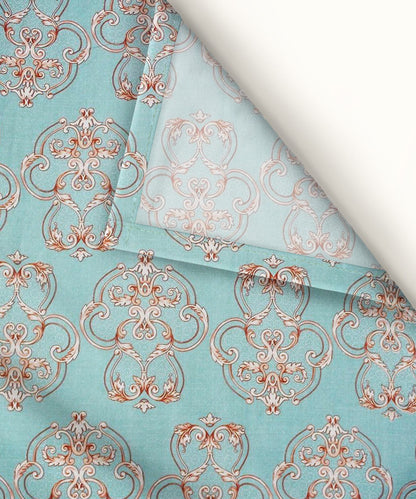 Victorian Essence King Size Bedsheet With 2 Pillow Cover