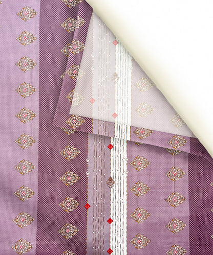 Vintage Plum Harmony Super King Fitted Bedsheet With 2 Pillow Covers