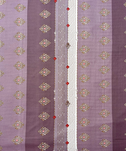 Vintage Plum Harmony Single Fitted Bedsheet With 1 Pillow Cover