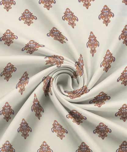 Ivory Royal Charm King Fitted Bedsheet With 2 Pillow Covers