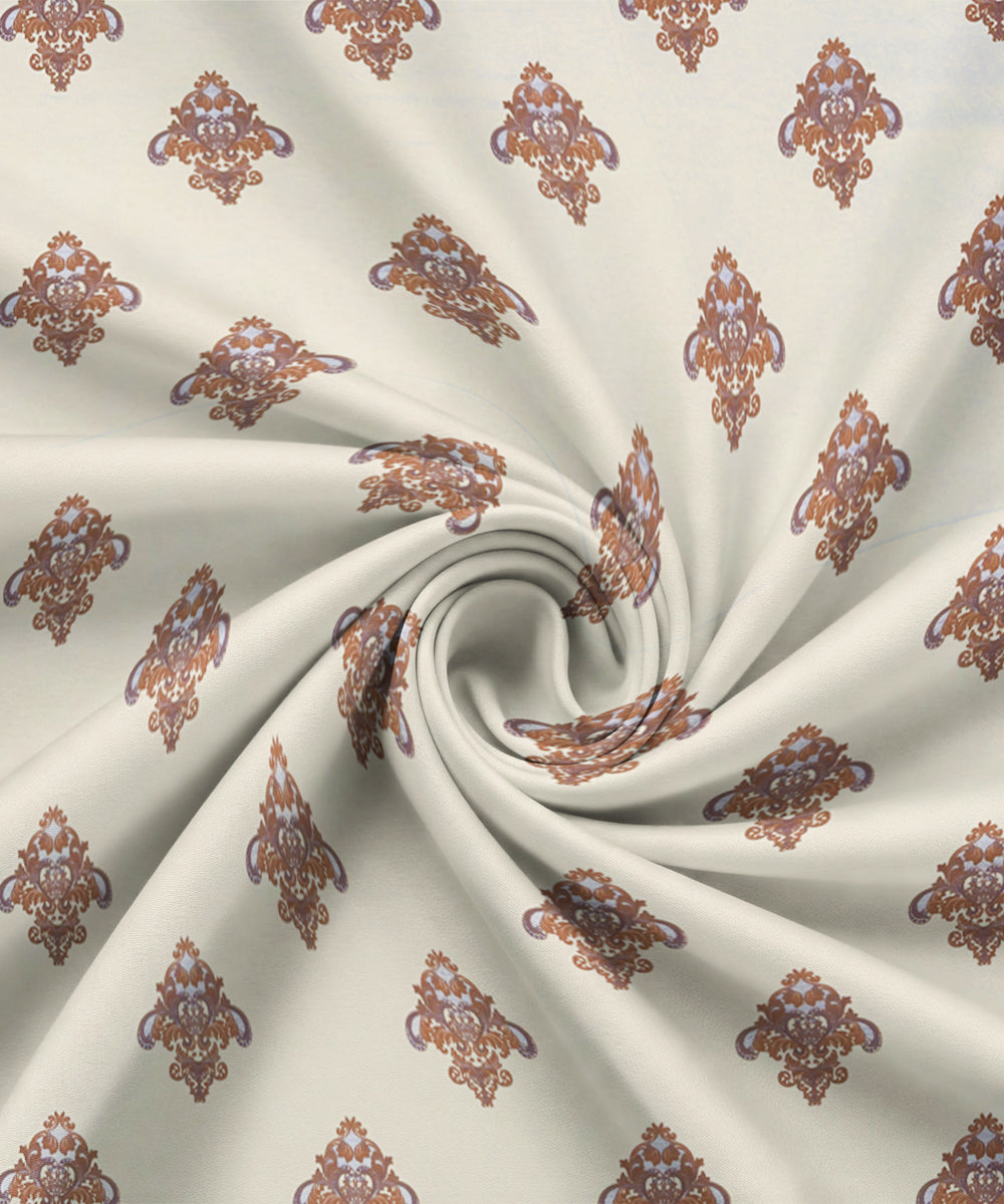 Ivory Royal Charm Single Bedsheet With 1 Pillow Cover