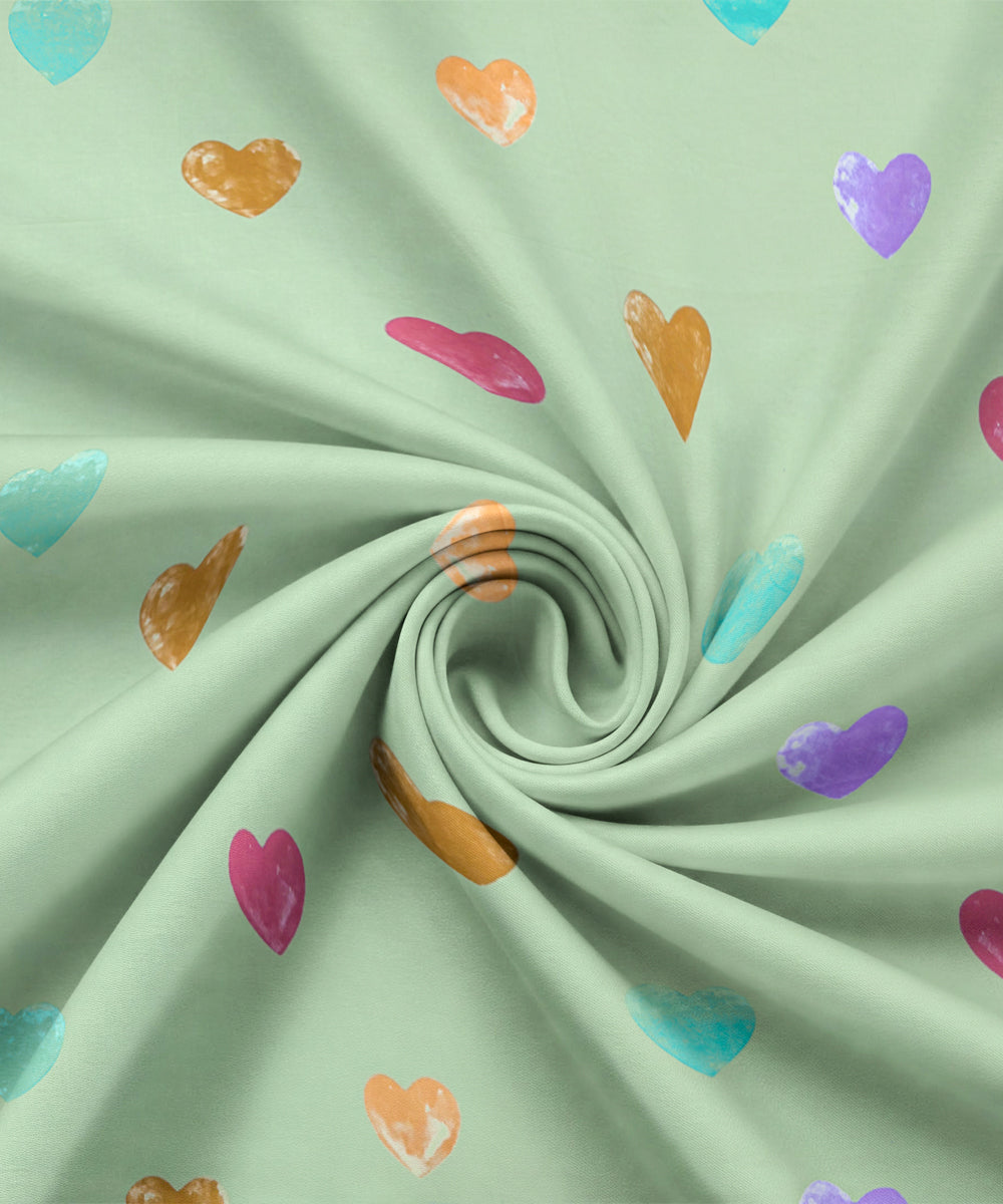 Valentine's Glow Single Bedsheet With 1 Pillow Cover