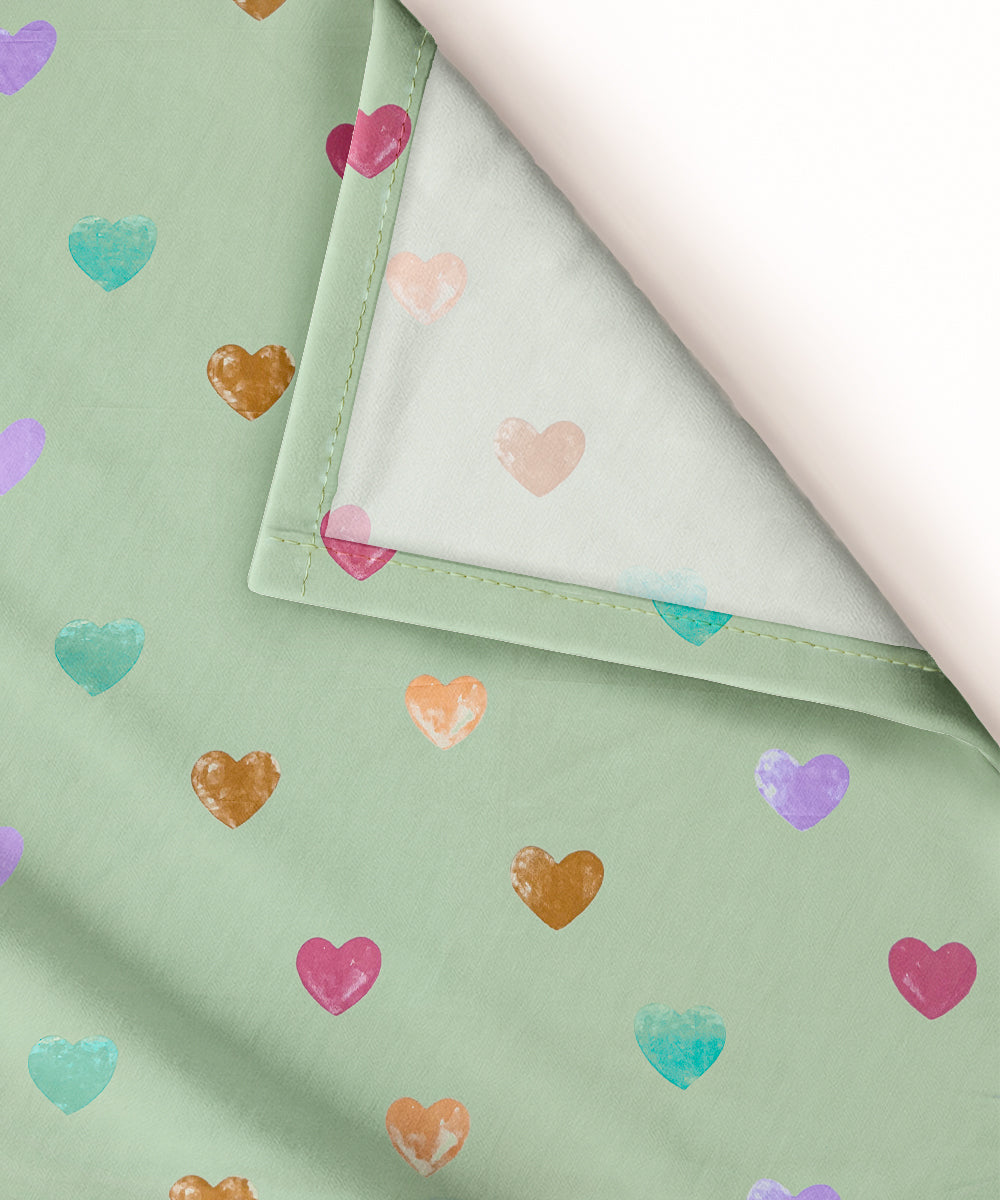 Valentine's Glow King Size Bedsheet With 2 Pillow Cover