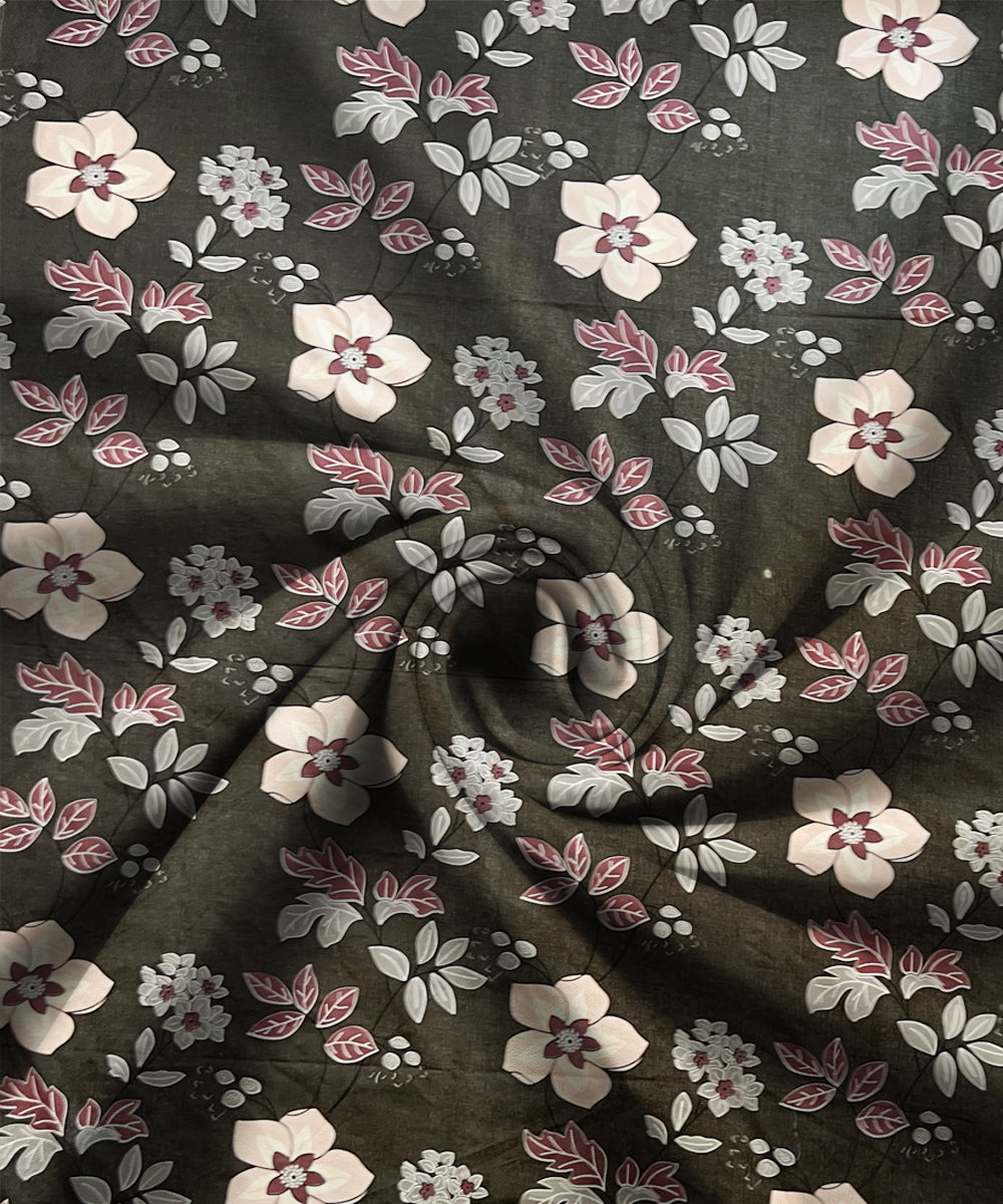 Dusky Bloom Single Fitted Bedsheet With 1 Pillow Cover