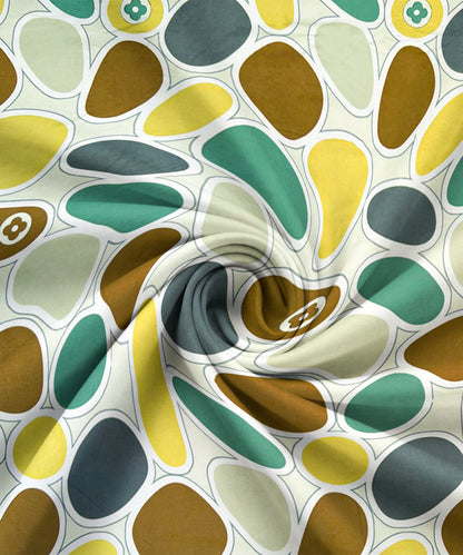 Nature's Canvas Fitted Bedsheet With Pillow Cover