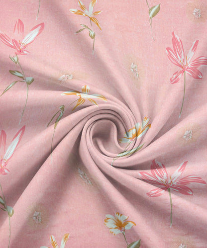 Gentle Blooms King Size Bedsheet With 2 Pillow Cover