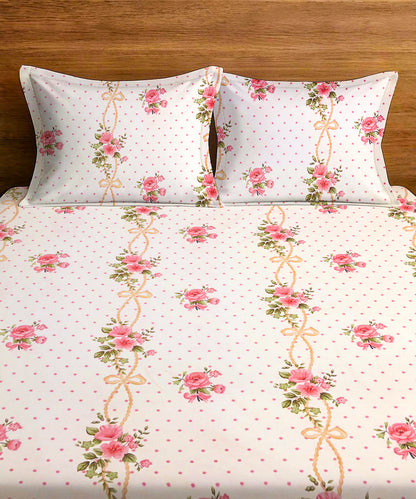 Bloom & Bow Fitted Bedsheet With Pillow Cover