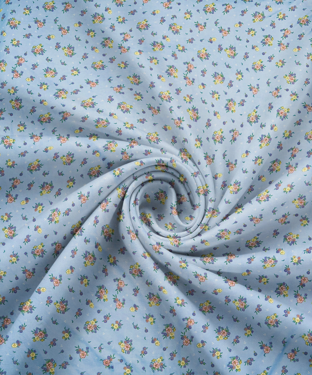Daisy Sky  Queen Fitted Bedsheet With 2 Pillow Covers