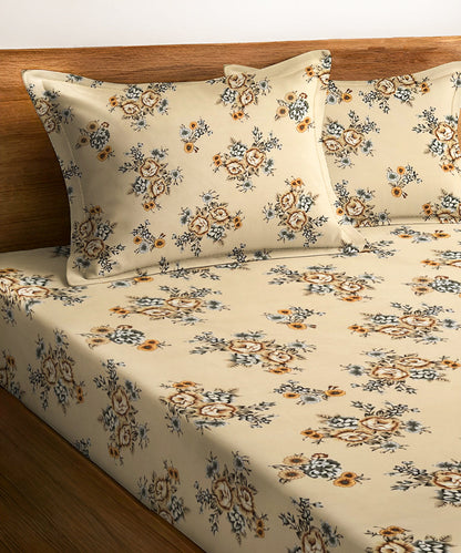 French Garden Bedsheet With Pillow Covers