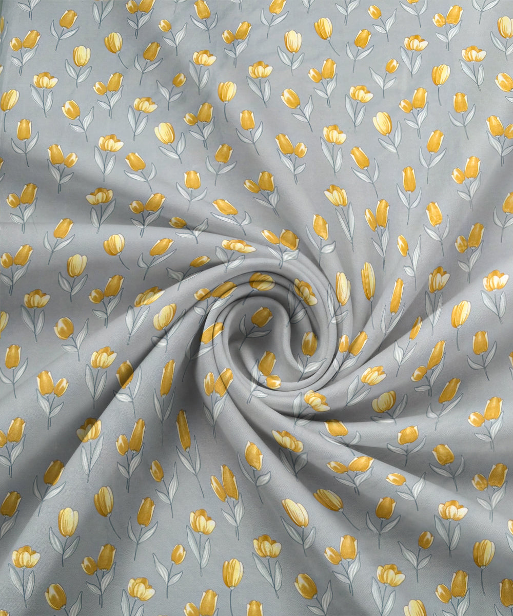 Yellow Whisper Flat Bedsheet With Pillow Covers
