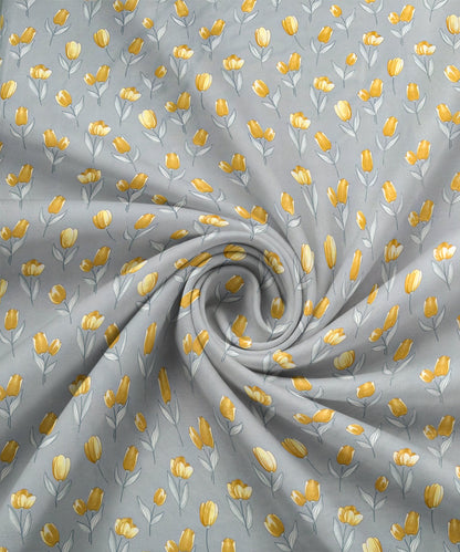 Yellow Whisper Flat Bedsheet With Pillow Covers