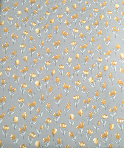 Yellow Whisper Fitted Bedsheet With Pillow Cover