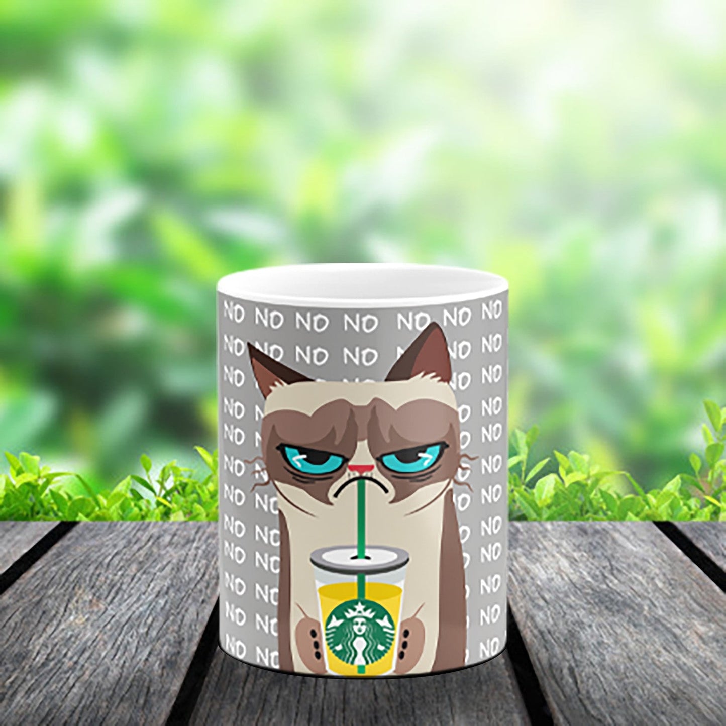 Cute Angry Cat Ceramic Coffee Mug