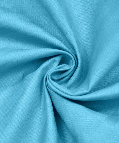 Sky Satin Satin Stripe Bedsheet with Pillow Cover