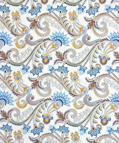 Cream Blossom King Size Bedsheet With 2 Pillow Cover
