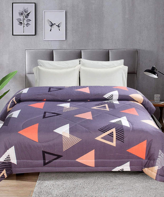 Multi Color Triangles 350GSM Double Bed Comforter