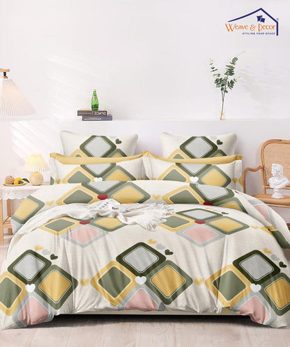 Box in Box King Size Bedsheet With 2 Pillow Covers
