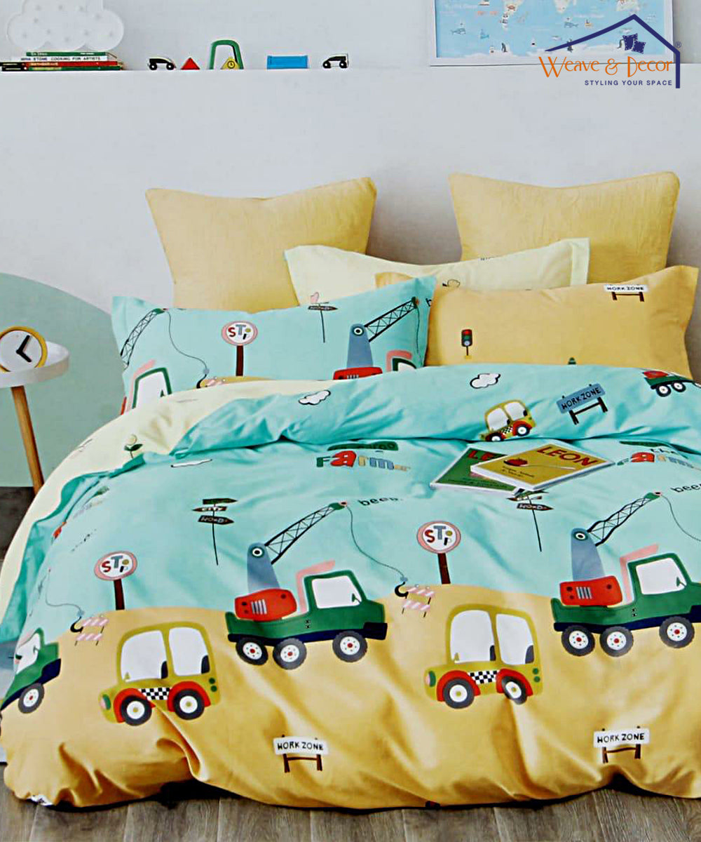 Cars Kids 350GSM Double Bed Comforter