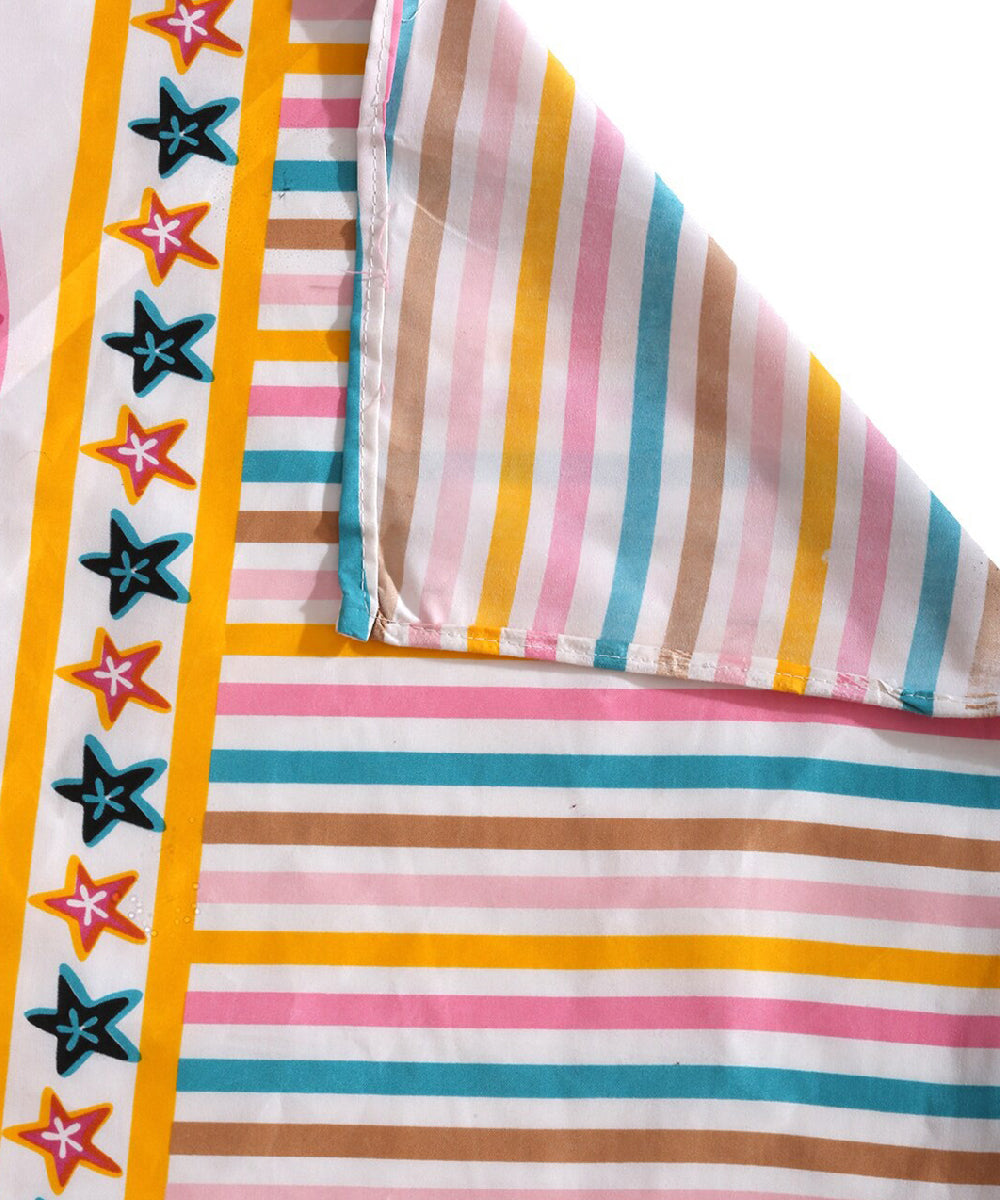 Dolphins Kids Double Bedsheet with 2 Pillow Covers