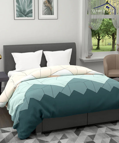 Multi Color Geometric 350GSM Single Bed Comforter