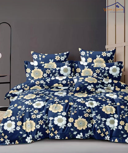 Flowers Flood Single Bedsheet With 1 Pillow Cover