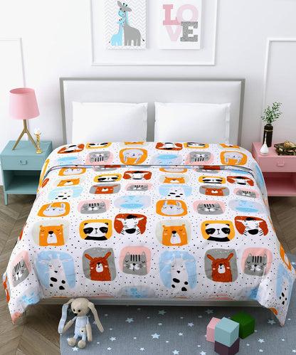 Cute Kids 350GSM Double Bed Comforter