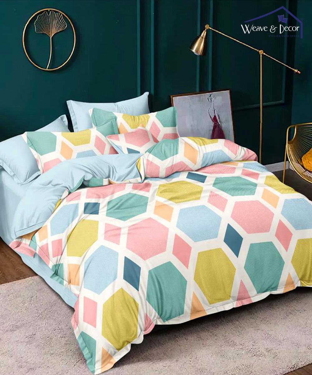 Hexa Geometric 350GSM Double Bed Comforter