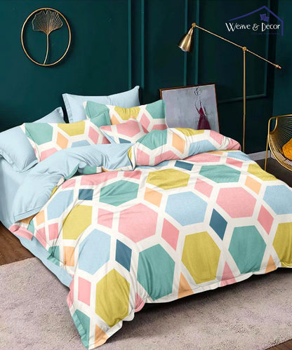 Hexa Geometric 350GSM Double Bed Comforter