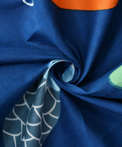 Ocean Adventure Kids Single Bedsheet With 1 Pillow Cover