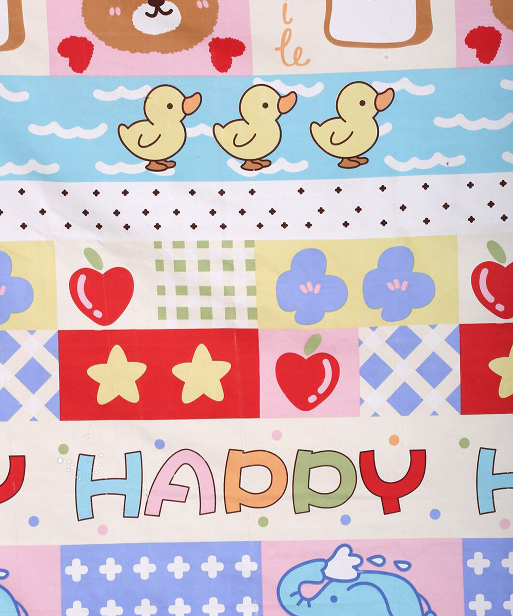 Cute Kids King Size Bedsheet With 2 Pillow Cover