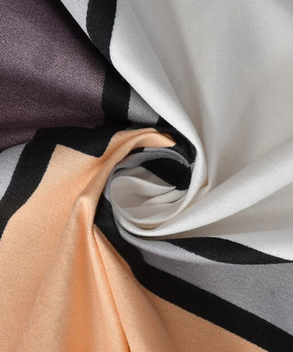 Multi Color Single Fitted Bedsheet With 1 Pillow Cover
