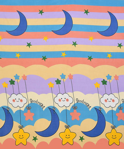 Cute Kids King Fitted Bedsheet With 2 Pillow Covers