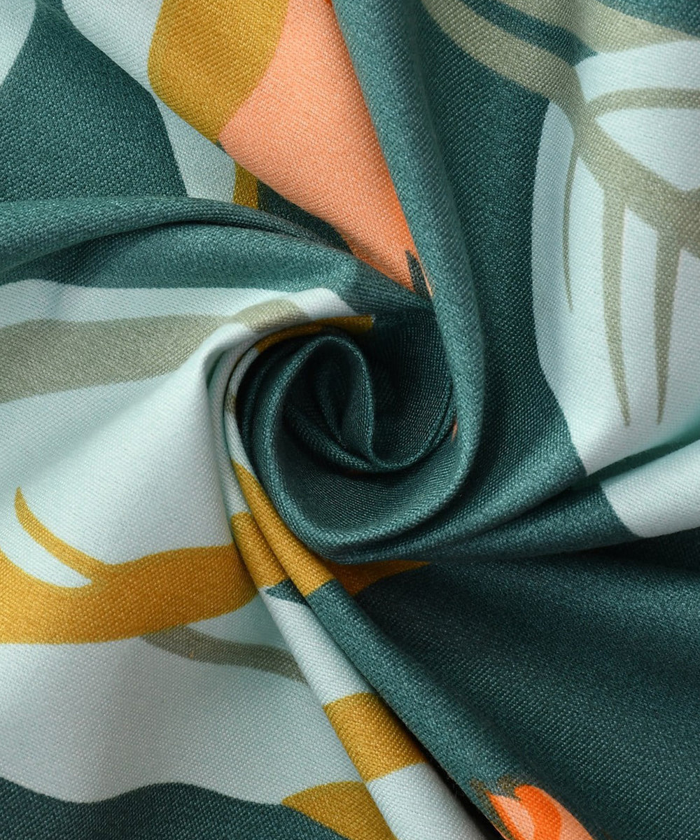 Dark Green Single Fitted Bedsheet With 1 Pillow Cover