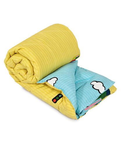 Car Kids Comforter Set with Bedsheet
