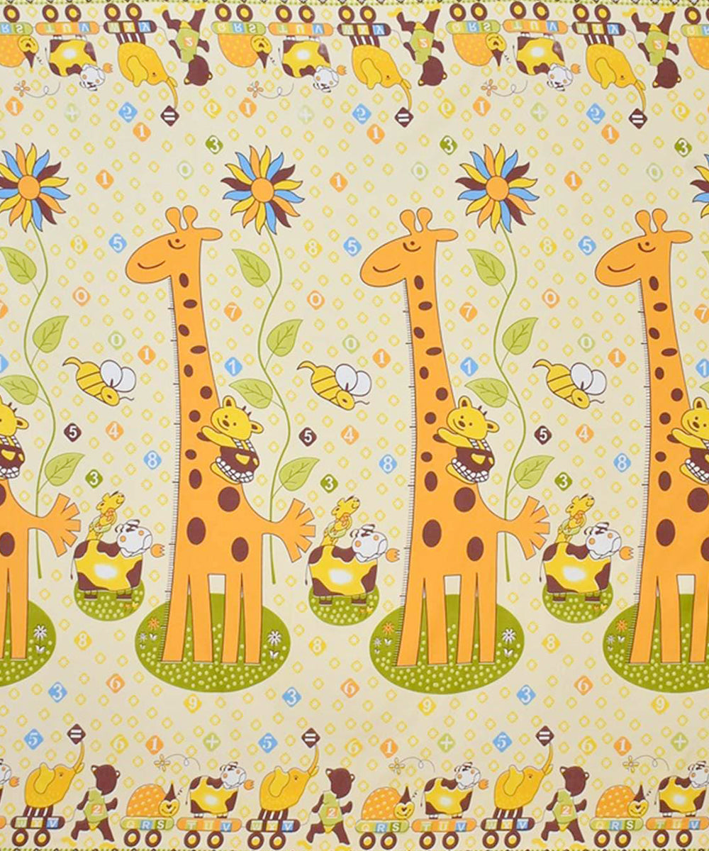 Cute Giraffe King Fitted Bedsheet With 2 Pillow Covers