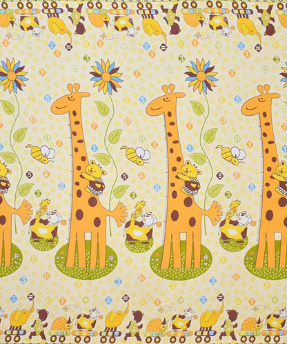 Cute Giraffe King Size Bedsheet With 2 Pillow Cover