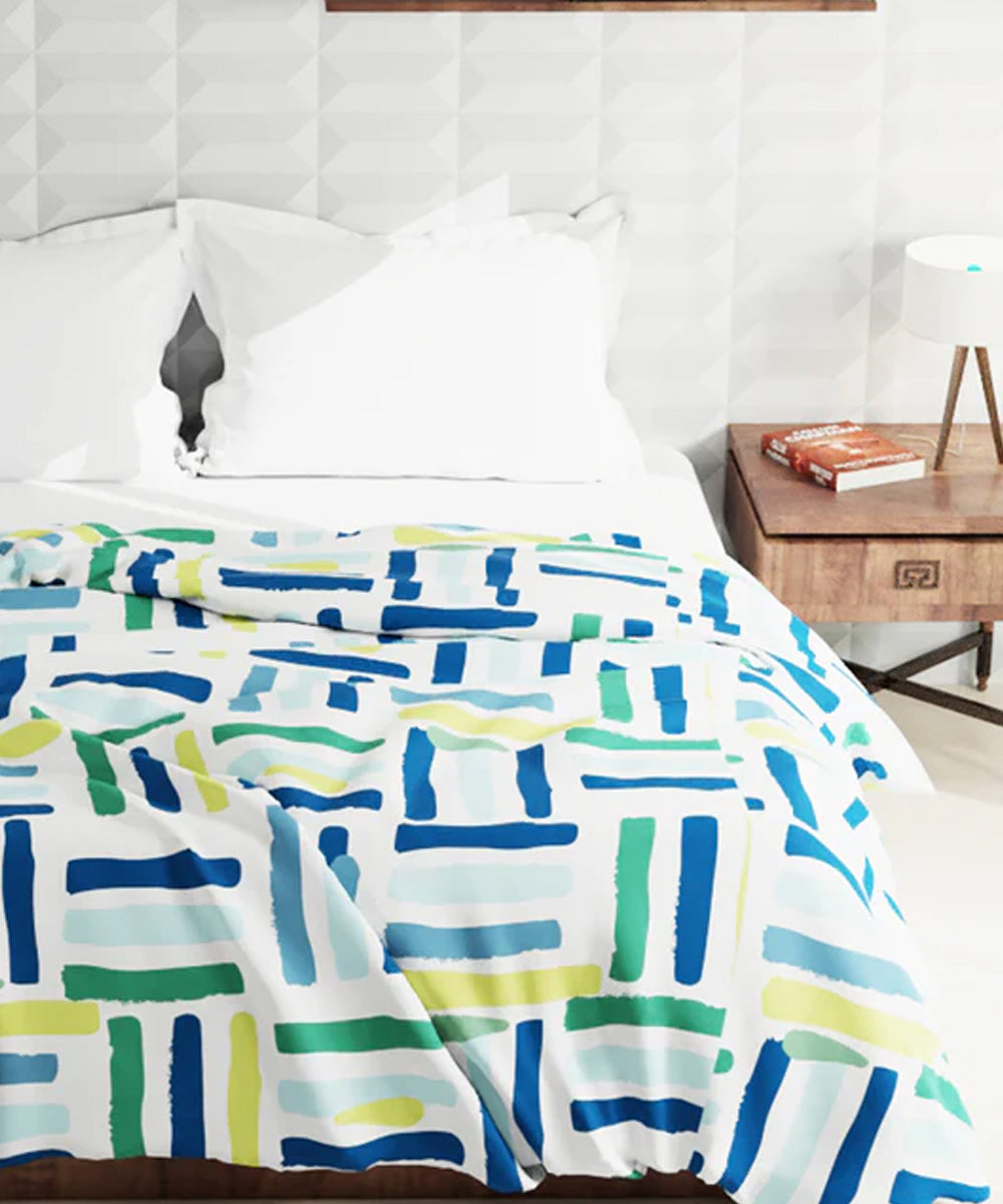 Multi Color Comforter Set with Bedsheet