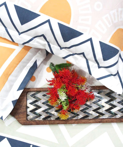 ZigZag Serenity Super King Fitted Bedsheet With 2 Pillow Covers