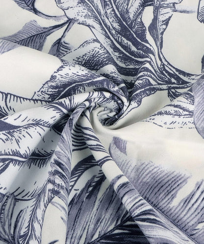 Jungle Mist Flat Double Bedsheet With 2 Pillow Covers
