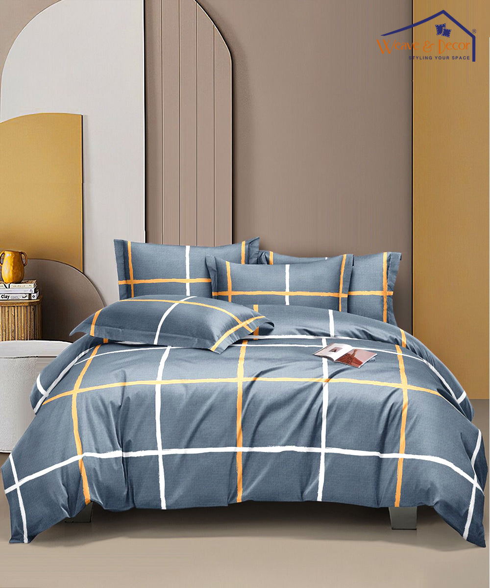 Modern MatrixSingle Fitted Bedsheet With 1 Pillow Cover