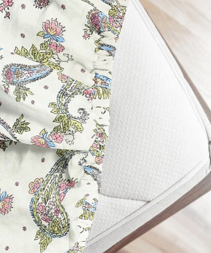 Ethereal Flora Single Fitted Bedsheet With 1 Pillow Cover