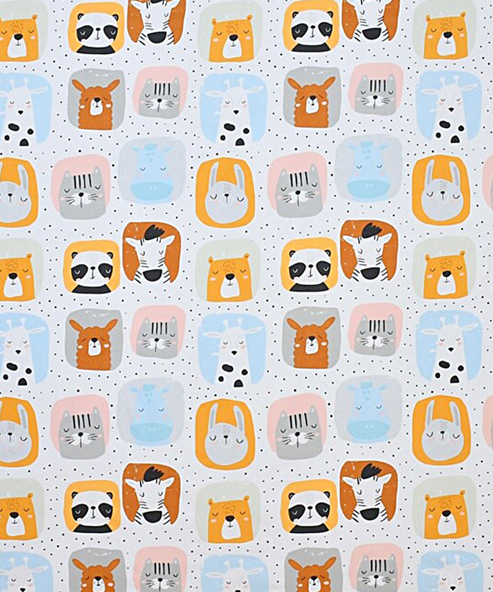 Cuddly Critters Kids Single Bedsheet With 1 Pillow Cover