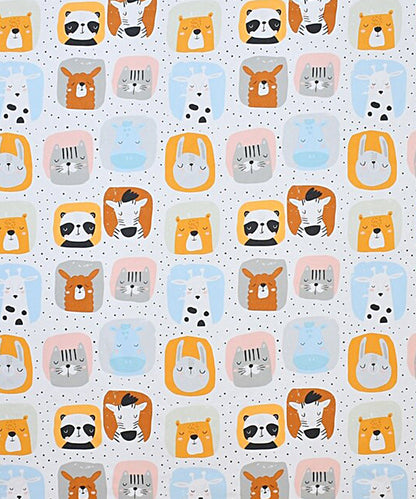 Cuddly Critters Kids Single Bedsheet With 1 Pillow Cover