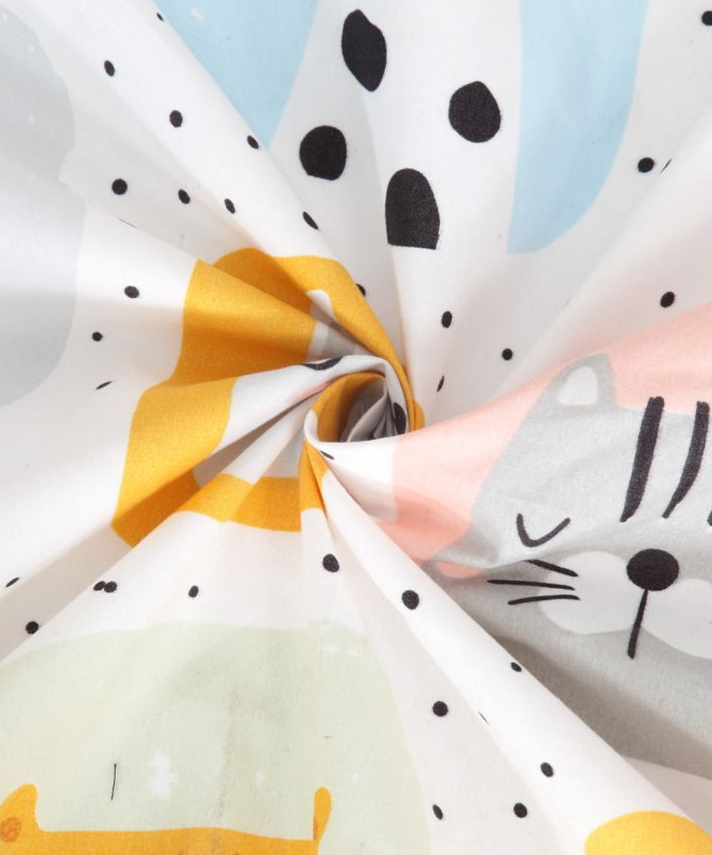 Cute Kids King Fitted Bedsheet With 2 Pilliow Covers