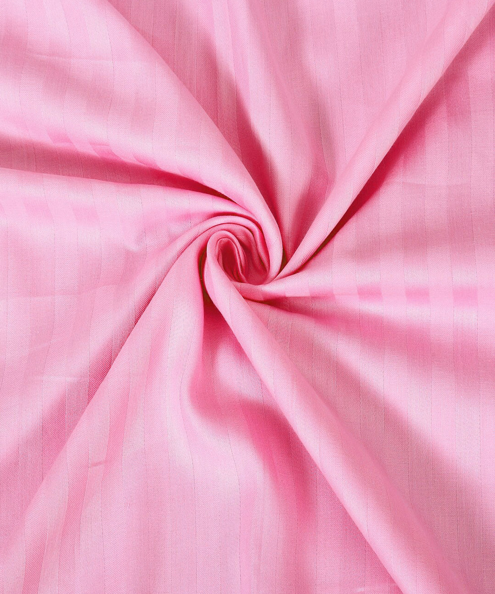 Light Pink Single Fitted Bedsheet With 1 Pillow Cover