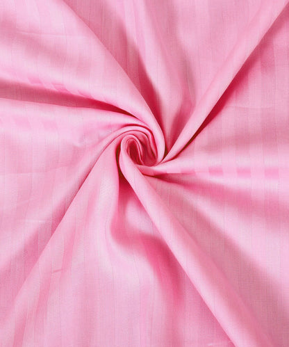Light Pink Single Fitted Bedsheet With 1 Pillow Cover
